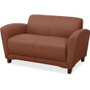Lorell Accession Reception Loveseat - 55" x 31.5" x 34.5" Overall Dimension Product Image 