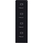 Lorell Fortress Series 26-1/2" Commercial-Grade Vertical File Cabinet - 15" Width x 26.5" Depth x 52" Height - 4 x Drawer(s) for File - Letter - Vertical - Security Lock, Ball-bearing Suspension, Heavy Duty - (LLR60191) Product Image 