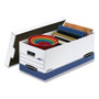 Bankers Box STOR/FILE Medium-Duty Storage Boxes, Letter Files, 12" x 25.38" x 10.25", White, 20/Carton View Product Image
