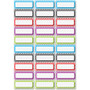 Ashley Dry Erase Chevron Nameplate Magnets - 30 x Rectangle Shape - Magnetic - Chevron - Die-cut, Write on/Wipe off, Heavy Duty - Multicolor Product Image 