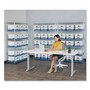 Bankers Box STOR/FILE Medium-Duty Storage Boxes, Legal Files, 15.88" x 25.38" x 10.25", White/Blue, 4/Carton View Product Image