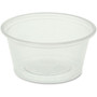 Genuine Joe 2 oz Portion Cups - 2 fl oz - Clear - Polystyrene - Beverage, Sauce - 50/Bag Product Image 