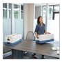 Bankers Box STOR/FILE Medium-Duty Strength Storage Boxes, Letter Files, 12.25" x 24.13" x 10.75", White/Blue, 12/Carton View Product Image