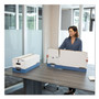 Bankers Box STOR/FILE Medium-Duty Strength Storage Boxes, Letter Files, 12.25" x 24.13" x 10.75", White/Blue, 12/Carton View Product Image