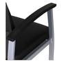 Alera metaLounge Series High-Back Guest Chair, 24.6" x 26.96" x 42.91", Black Seat, Black Back, Silver Base (ALEML2419) View Product Image