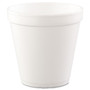 Dart Foam Containers, Squat, 16 oz, White, 25/Bag, 20 Bags/Carton (DCC16MJ20) View Product Image