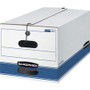 Bankers Box STOR/FILE File Storage Box - Internal Dimensions: 12" Width x 24" Depth x 10" Height - External Dimensions: 12.3" Width x 24.1" Depth x 10.8" Height - 500 lb - Media Size Supported: Letter - String/Button Tie Closure Product Image 