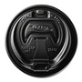 Dart Optima Reclosable Lid, Fits 12 oz to 24 oz Hot Cups, Plastic, Black, 100/Pack, 10 Packs/Carton View Product Image