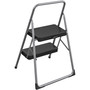 Cosco 2-Step Household Folding Step Stool - 2 Step - 200 lb Load Capacity - 17.3" Width x 18" Depth x 28.2" Height Product Image 