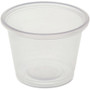 Genuine Joe 1 oz Portion Cups - 1 fl oz - Clear - Polystyrene - Beverage, Sauce - 50/Bag Product Image 