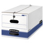 Bankers Box STOR/FILE Medium-Duty Strength Storage Boxes, Letter Files, 12" x 24.13" x 10.25", White, 20/Carton View Product Image