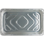 Genuine Joe Full-size Disposable Aluminum Pan - Cooking, Serving - Disposable - Silver - Aluminum Body Product Image 