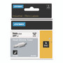 DYMO Rhino Heat Shrink Tubes Industrial Label Tape, 0.37" x 5 ft, White/Black Print View Product Image