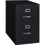 Lorell Fortress Series 26-1/2" Commercial-Grade Vertical File Cabinet - 18" Width x 26.5" Depth x 28.4" Height - 2 x Drawer(s) for File - Legal - Vertical - Lockable, Ball-bearing Suspension, Heavy Duty - (LLR60661) Product Image 