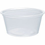 Dart 2 oz PP Plastic Portion Container - Contact Clear - Food, Sauce, Salad - Microwave Safe - Clear - Plastic, Polypropylene Body Product Image 