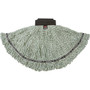 Rubbermaid Commercial Medium Maximizer Microfiber Mophead - 11.2" Width x 19.5" Length - MicroFiber - Green Product Image 