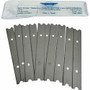 Ettore 4" Replacement Scraper Blades - 4" Length - Carbon Steel - Steel Gray Product Image 