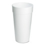 Dart Foam Drink Cups, 20 oz, White, 500/Carton View Product Image