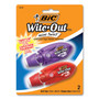 BIC Wite-Out Mini Twist Correction Tape, Non-Refillable, Blue/Fuchsia Applicators 0.2" x 314", 2/Pack (BICWOMTP21) View Product Image