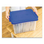 Bankers Box Heavy Duty Plastic File Storage, Letter/Legal Files, 14" x 17.38" x 10.5", Clear/Blue, 2/Pack (FEL0086202) View Product Image