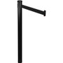 Tatco Adjusta-Tape Crowd Control Stanchions - Black 10 ft Post - Black Tape Attachment - Black Product Image 