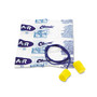 Aearo Corded Foam Earplugs - Noise Protection - Foam - Yellow - Moisture Resistant, Corded - 2/Pair Product Image 