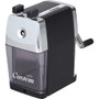 CARL Custom Pencil Sharpener - Desktop - 6" Height x 3" Width - Steel, Aluminum - Black Product Image 
