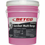 Betco Symplicity Sanibet MultiRange Sanitizer - Concentrate - 640 fl oz (20 quart) - Fragrance-free, Disinfectant, Deodorize, Rinse-free, Versatile - Pink Product Image 