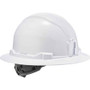 Ergodyne 8971 Full Brim Hard Hat - Recommended for: Construction, Utility, Oil & Gas, Construction, Forestry, Mining, General Purpose - Moisture, Odor, Sun, Rain, Overhead Falling Objects, Head, Eye, Neck Protection Product Image 