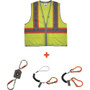 Ergodyne 8231TVK Hi-Vis Tool Tethering Safety Vest Kit - Class 2 - Recommended for: Accessories, Construction, Utility, Oil & Gas, Telecommunication, Power Generation - (EGO24189) Product Image 