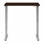 Bush Business Furniture Move 40 Series 48w X 24d Electric Height Adjustable Standing Desk - Mocha Cherry Rectangle Top - Silver T-shaped Base - 2 Legs - 176 lb Capacity - Height Adjustable Product Image 
