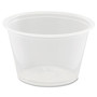 Dart Conex Complements Portion/Medicine Cups, 4 oz, Plastic, Clear, 125/Bag, 20 Bags/Carton View Product Image