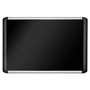 MasterVision MVI SoftTouch Deluxe Bulletin Board - 35.43" Board Height x 47.24" Board Width - Black Foam Surface - Smooth - Black Aluminum Frame Product Image 