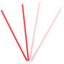Banyan Giant Red Straws - Wrapped - 10.3" Length - Red Product Image 