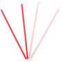 Banyan Giant Red Straws - Wrapped - 10.3" Length - Red Product Image 
