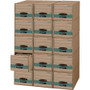 Bankers Box STOR/DRAWER STEEL PLUS Extra Space-Savings Storage Drawers, Letter Files, 14" x 25.5" x 11.5", Kraft/Green, 6/Carton View Product Image