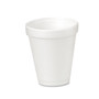 Dart J Cup 4 oz Insulated Foam Cups - 4 fl oz - Round - White - Foam - Coffee, Cappuccino, Tea, Hot Chocolate, Hot Cider, Juice, Soft Drink, Soda, Juice, Smoothie Product Image 