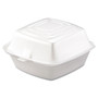 Dart Foam Hinged Lid Containers, 5.38 x 5.5 x 2.88, White, 500/Carton View Product Image