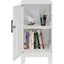NuSparc Personal Locker - 2 Shelve(s) - for Office, Home, Sport Equipments, Toy, Game, Classroom, Playroom, Basement, Garage - Overall Size 27.5" Height x 14.2" Width x 18" Depth - White - Steel Product Image 