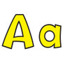 Trend Playful Uppercase/Lowercase Ready Letters - 4" Height x 9" Length - Yellow Product Image 