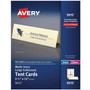 Avery Large Embossed Tent Card, Ivory, 11 x 3.5,, 1 Card/Sheet, 50 Sheets/Pack Product Image 