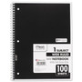 Mead Spiral Notebook, 1-Subject, Wide/Legal Rule, Randomly Assorted Cover Color, (100) 10.5 x 7.5 Sheets Product Image 