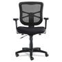Alera Elusion Series Mesh Mid-Back Swivel/Tilt Chair, Supports Up to 275 lb, 17.9" to 21.8" Seat Height, Black Product Image 