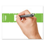 Tabbies File Pocket Handles, 9.63 x 2, Green/White,  4/Sheet, 12 Sheets/Pack Product Image 