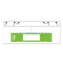 Tabbies File Pocket Handles, 9.63 x 2, Green/White,  4/Sheet, 12 Sheets/Pack Product Image 