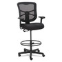 Alera Elusion Series Mesh Stool, Supports Up to 275 lb, 22.6" to 31.6" Seat Height, Black Product Image 