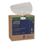 Tork Cleaning Cloth, 8.46 x 16.13, White, 100 Wipes/Box, 10 Boxes/Carton Product Image 