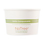 World Centric No Tree Paper Bowls, 8 oz, 3.4" Diameter x 2.3" h, Natural, Sugarcane, 1,000/Carton Product Image 