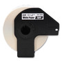 Brother Continuous Paper Label Tape, 2.4" x 100 ft, White, 24 Rolls/Pack Product Image 