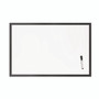 U Brands Magnetic Dry Erase Board with Wood Frame, 36" x 24" (Actual Size: 35" x 23"), White Surface, Black Wood Frame Product Image 